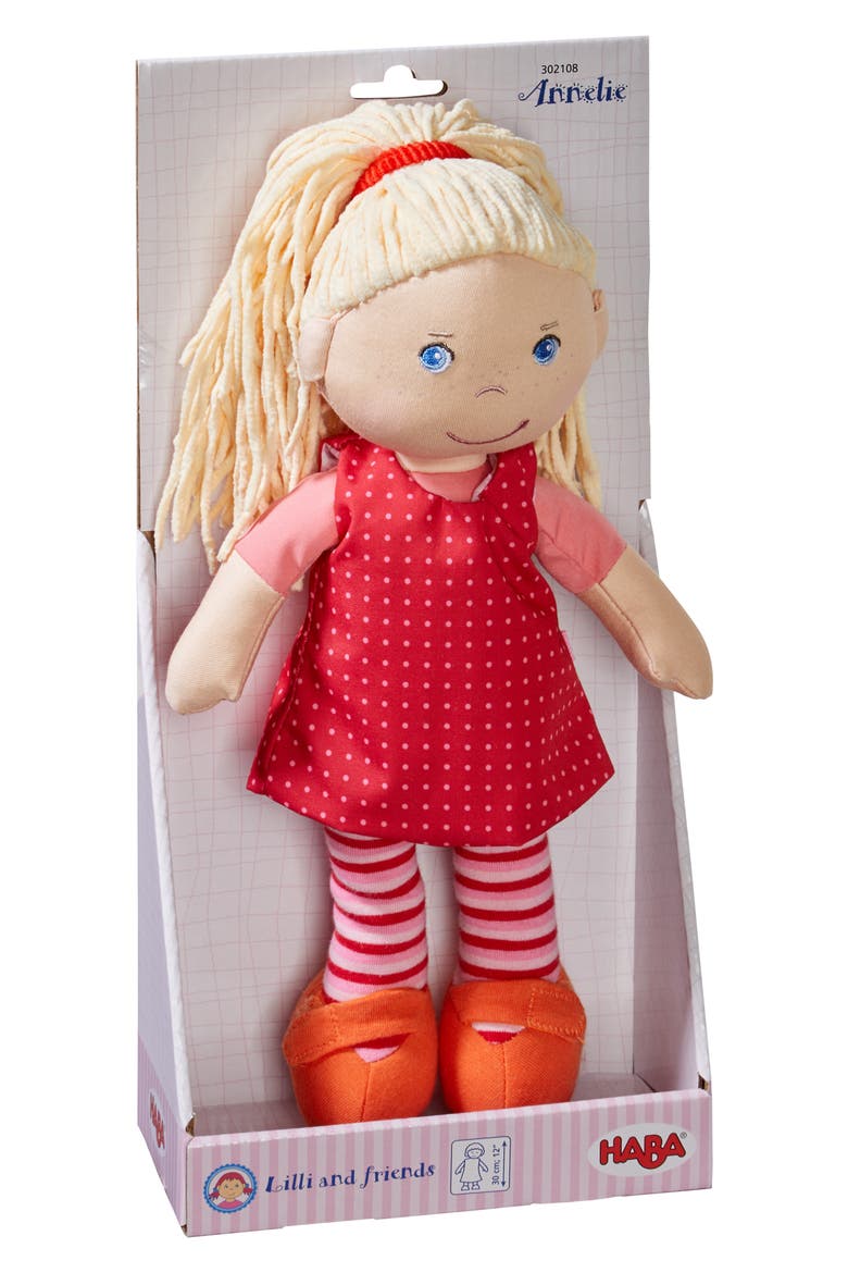 Annelie - 12" Soft Doll, Alternate, color, RED