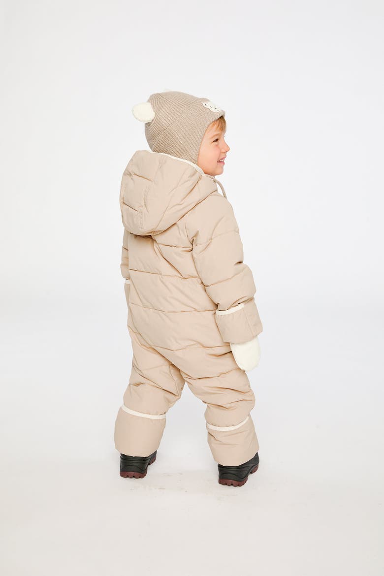 Cloud PrimaLoft Car Seat One Piece Snowsuit, Alternate, color, Beige