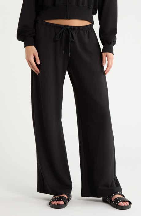 Wide Leg Fleece Pants