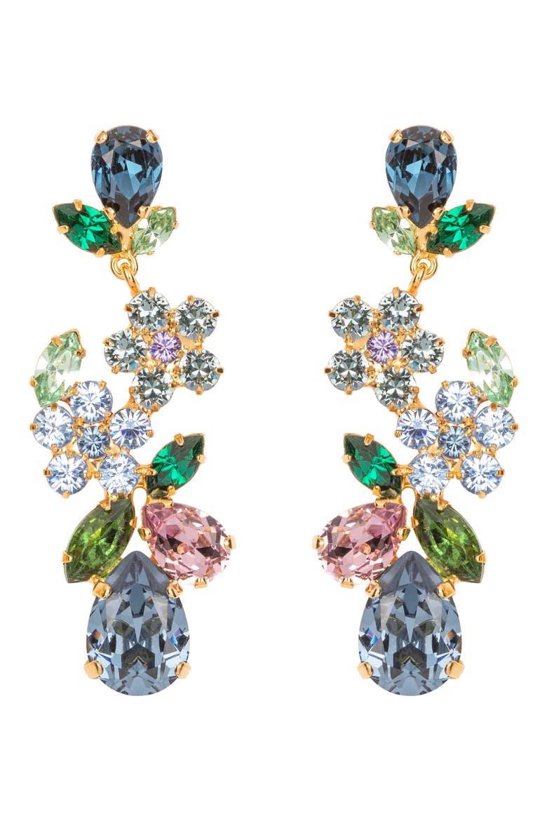 Martella Drop Earrings, Main, color, SAPPHIRE MULTI