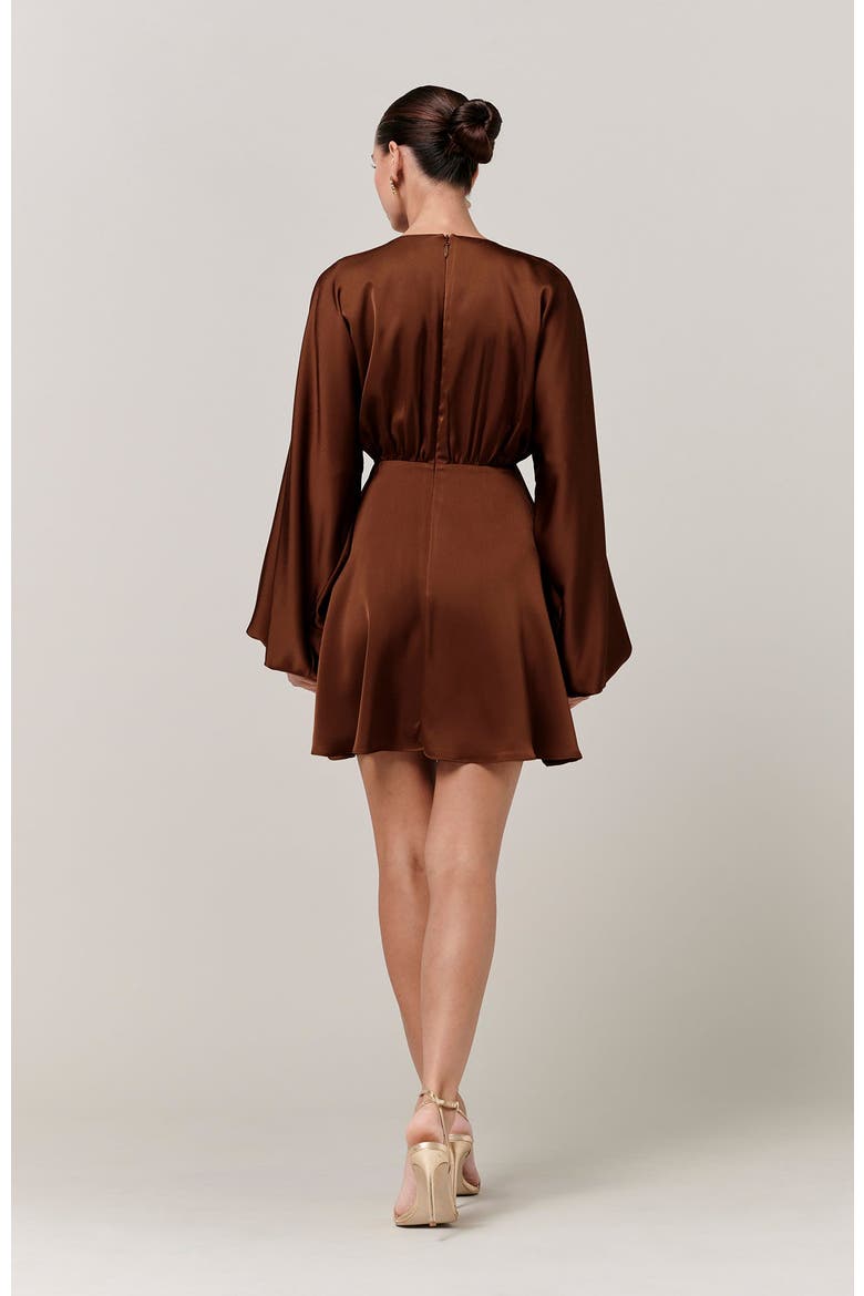 Irena Mini Dress, Alternate, color, Chocolate