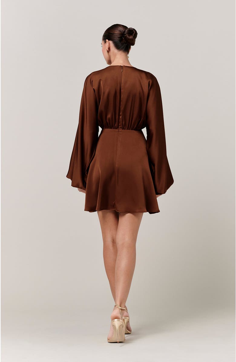 SAVEL Irena Mini Dress, Alternate, color, Chocolate