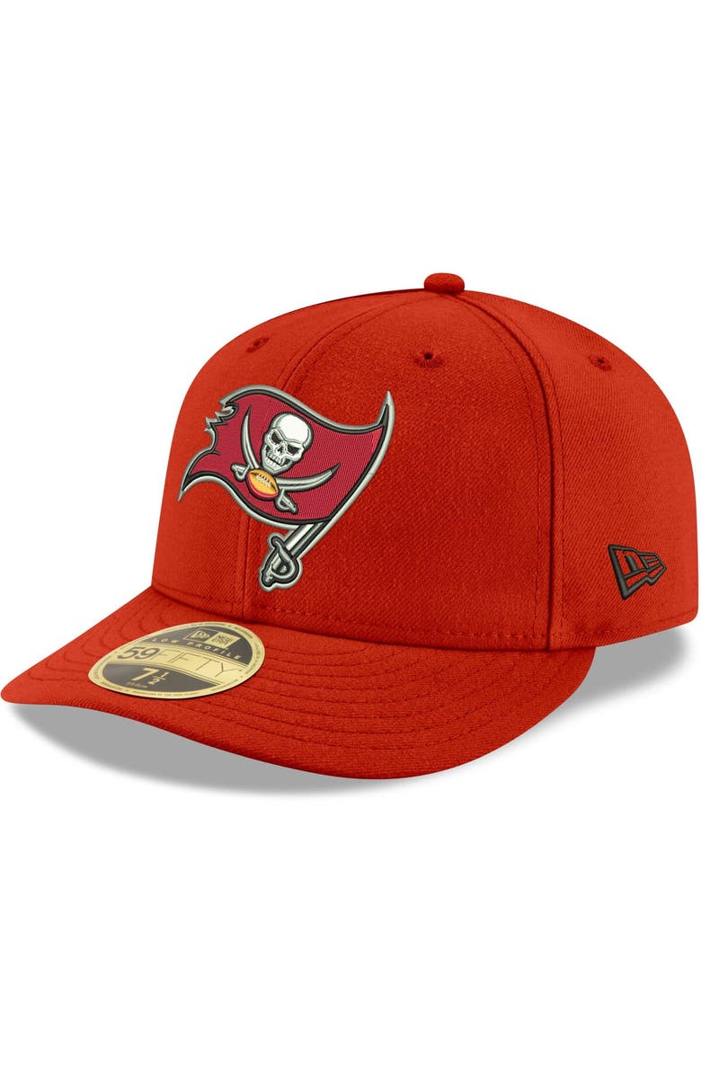 New Era Men's New Era Red Tampa Bay Buccaneers Omaha Low Profile 59FIFTY Fitted Team Hat, Main, color, Red