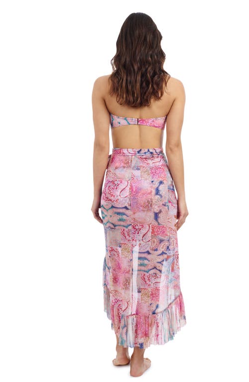 PROFILE BY GOTTEX PROFILE BY GOTTEX KARMA HIGH LOW WRAP SKIRT WITH RUFFLE DETAILS 