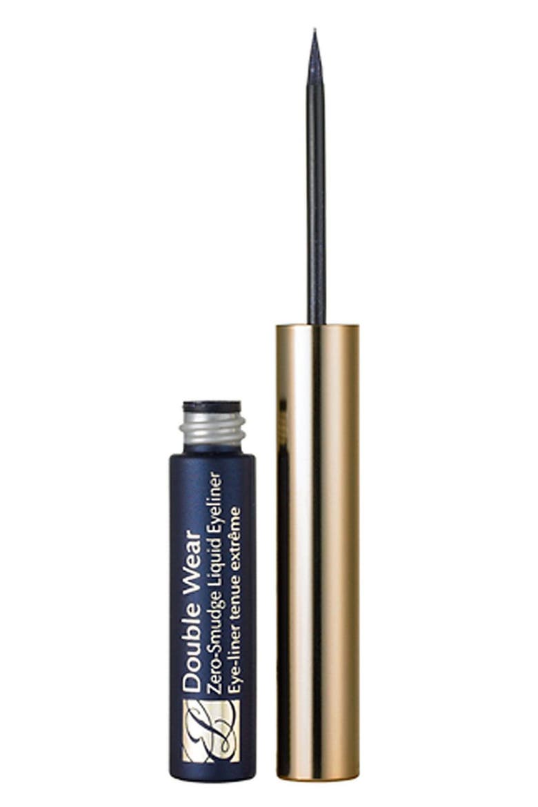 'Double Wear' Zero-Smudge Liquid Eyeliner, Main, color, BLACK