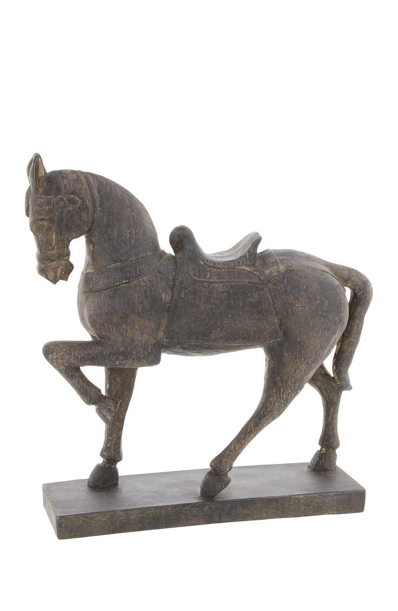 SONOMA SAGE HOME Traditional Resin Prancing Horse Sculpture, Alternate, color,
