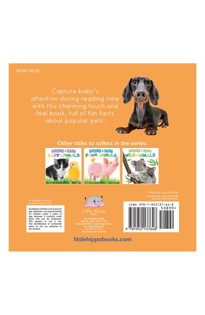 LITTLE HIPPO BOOKS Touch and Feel Pet Animals, Alternate, color, 