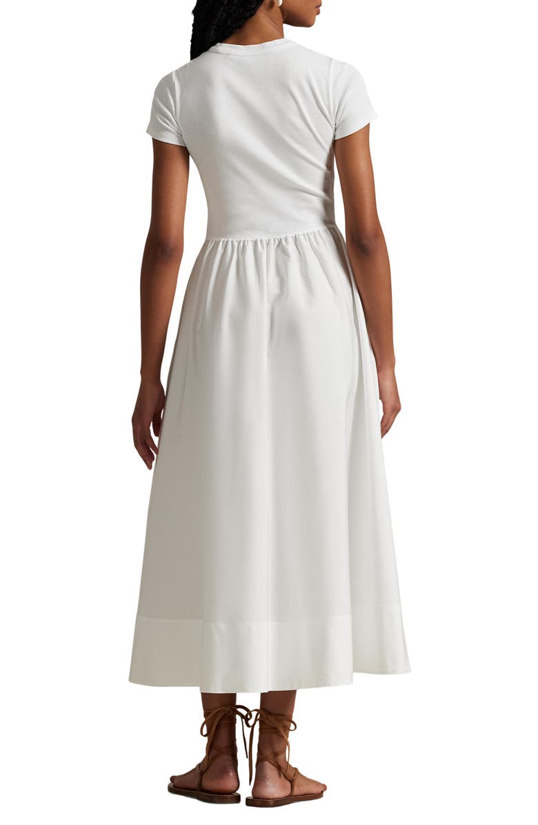 Polo Ralph Lauren Short Sleeve Cotton Midi Dress, Alternate, color,