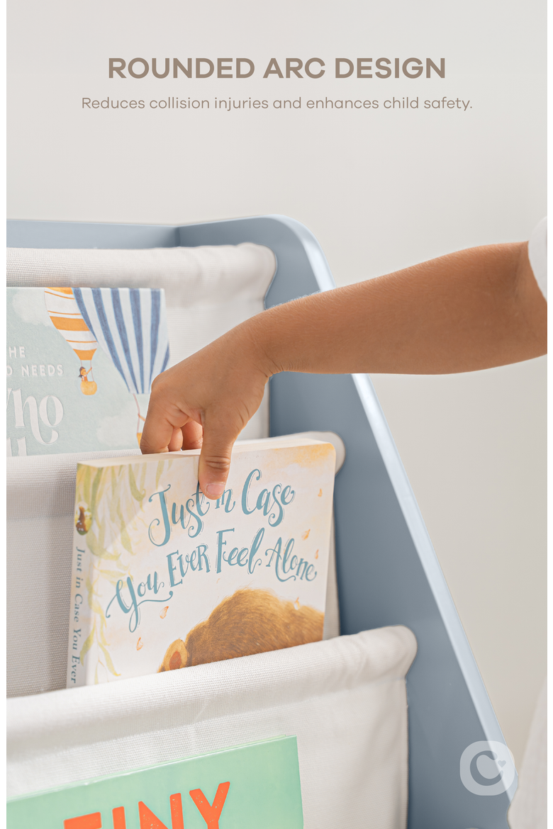 Kids Bookshelf, Alternate, color, Pacific Blue