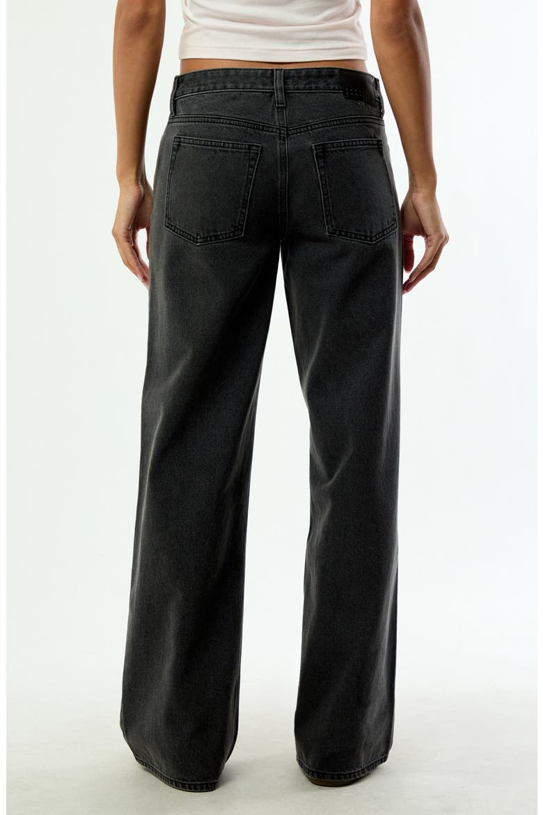 Nykaela Low Rise Baggy Jeans, Alternate, color, BLACK