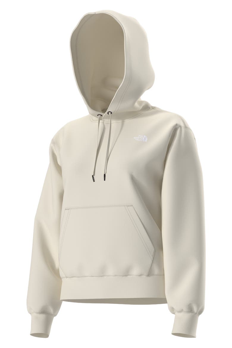Evolution Simple Dome Fleece Hoodie, Alternate, color, WHITE DUNE