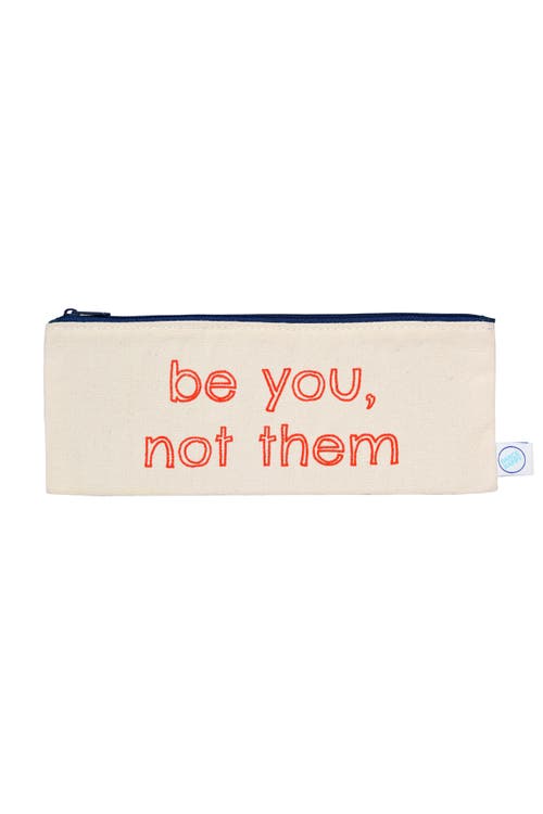 Dance Happy Be You, Not Them Pencil Case In Tango Red