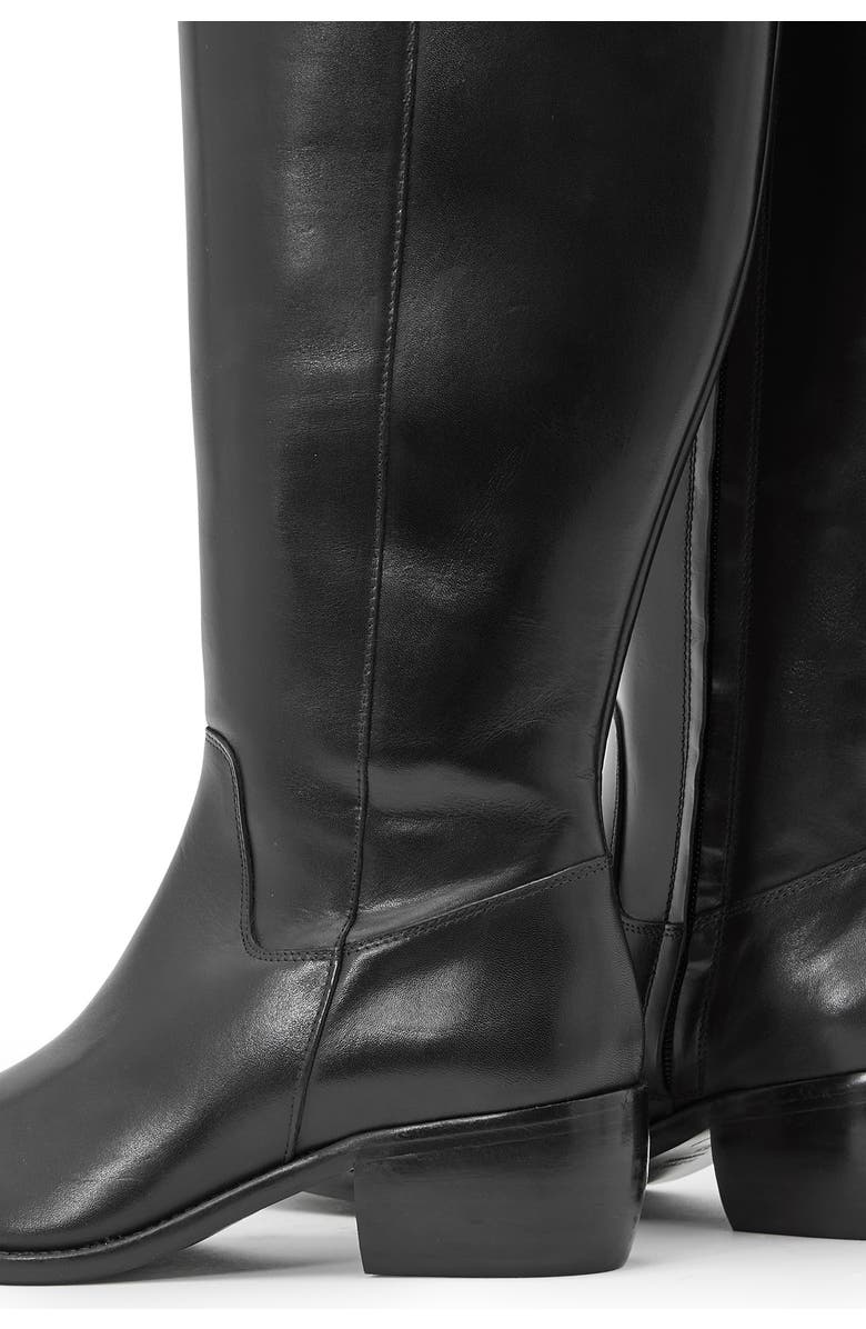Reiss Micheala Knee High Boot, Alternate, color, Black