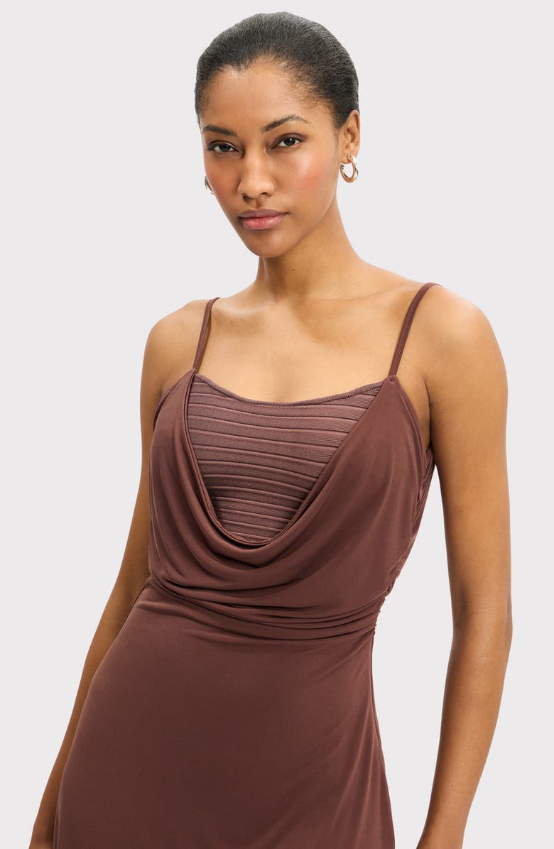Herve Leger The Elizabeth Dress, Alternate, color, Coffee