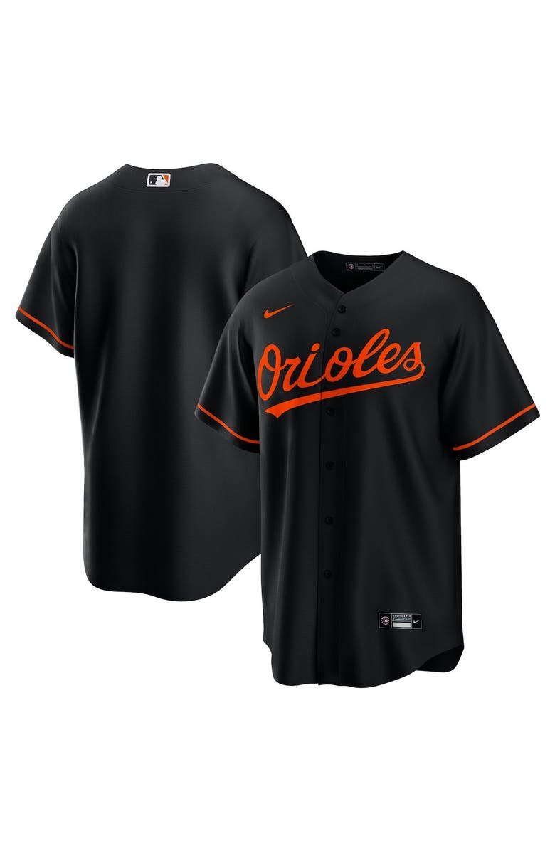 Nike Men's Nike Black Baltimore Orioles Alternate Replica Team Jersey, Alternate, color,
