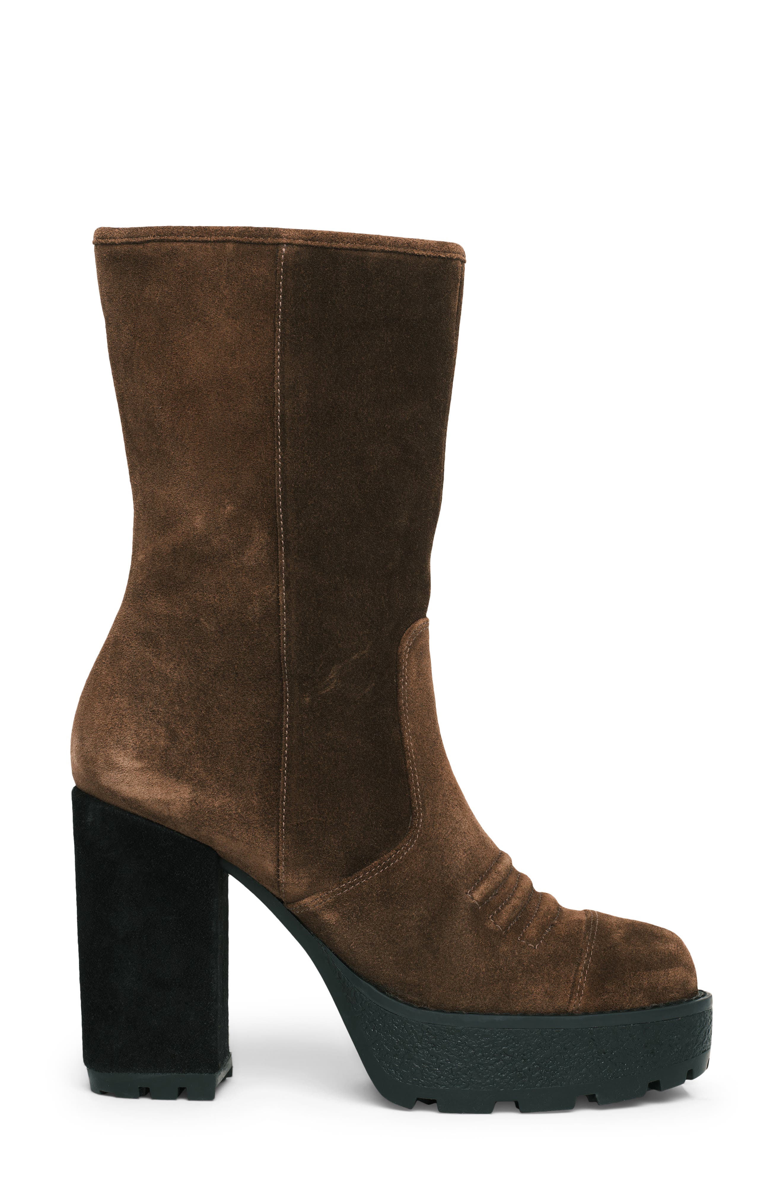 Marley Lug Sole Platform Boot, Alternate, color, CHOCOLATE