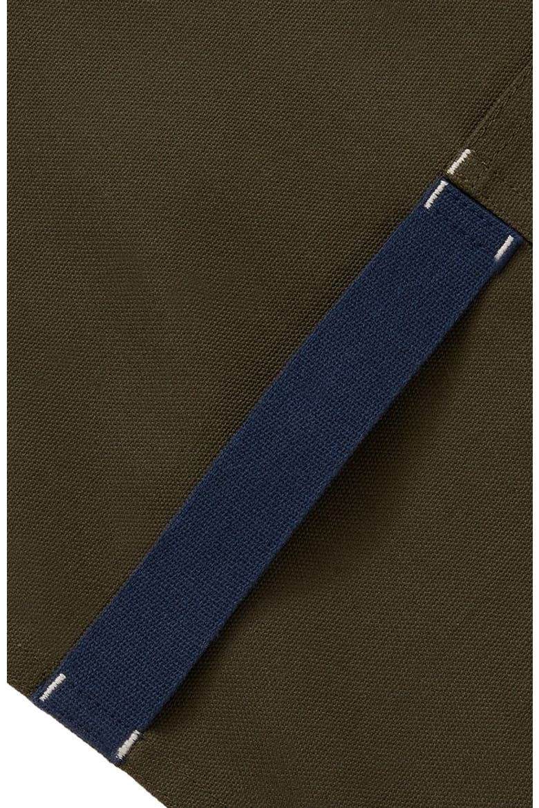 The Big Apron - Olive Green with Navy Straps, Alternate, color, Olive