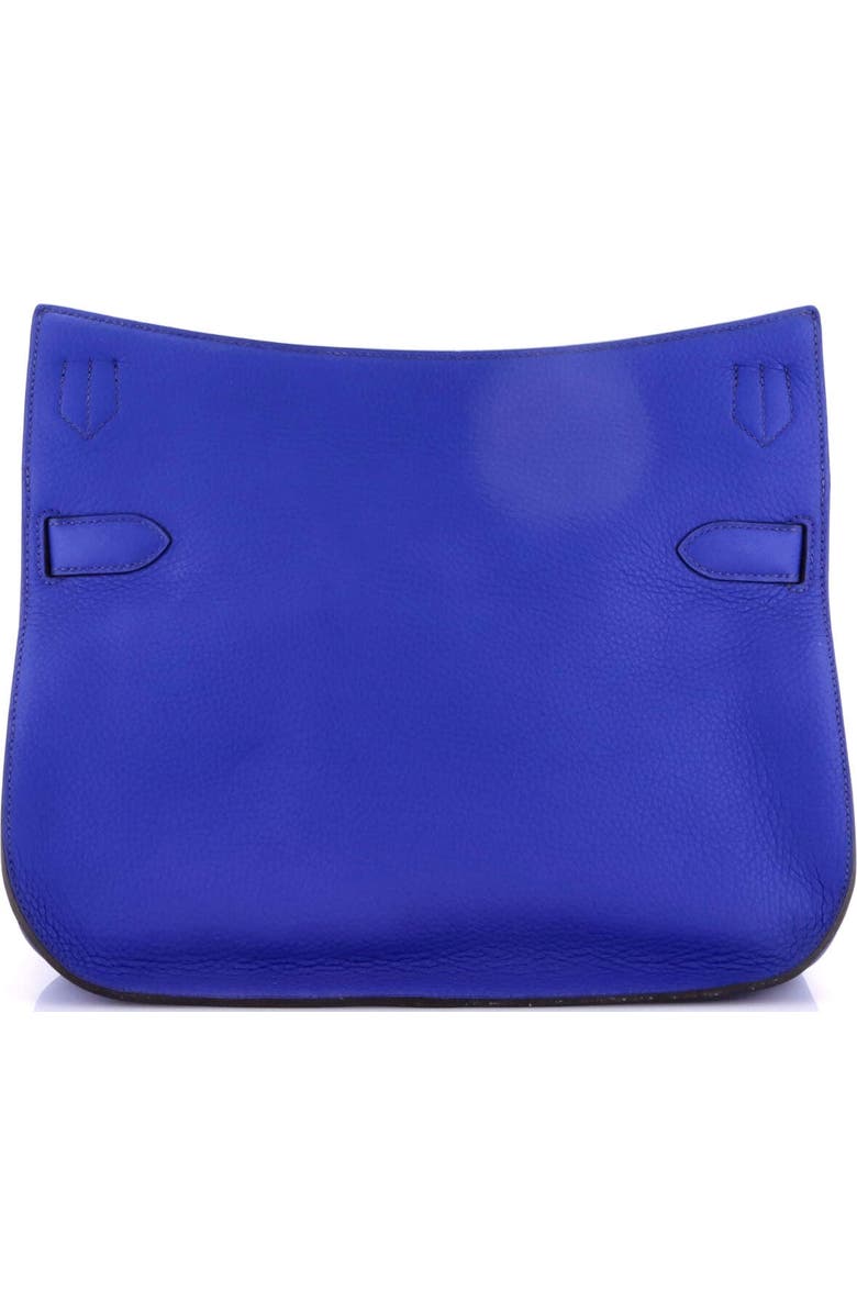 Pre-Owned Hermes Jypsiere Bag Clemence 34, Alternate, color, Bleu Electrique