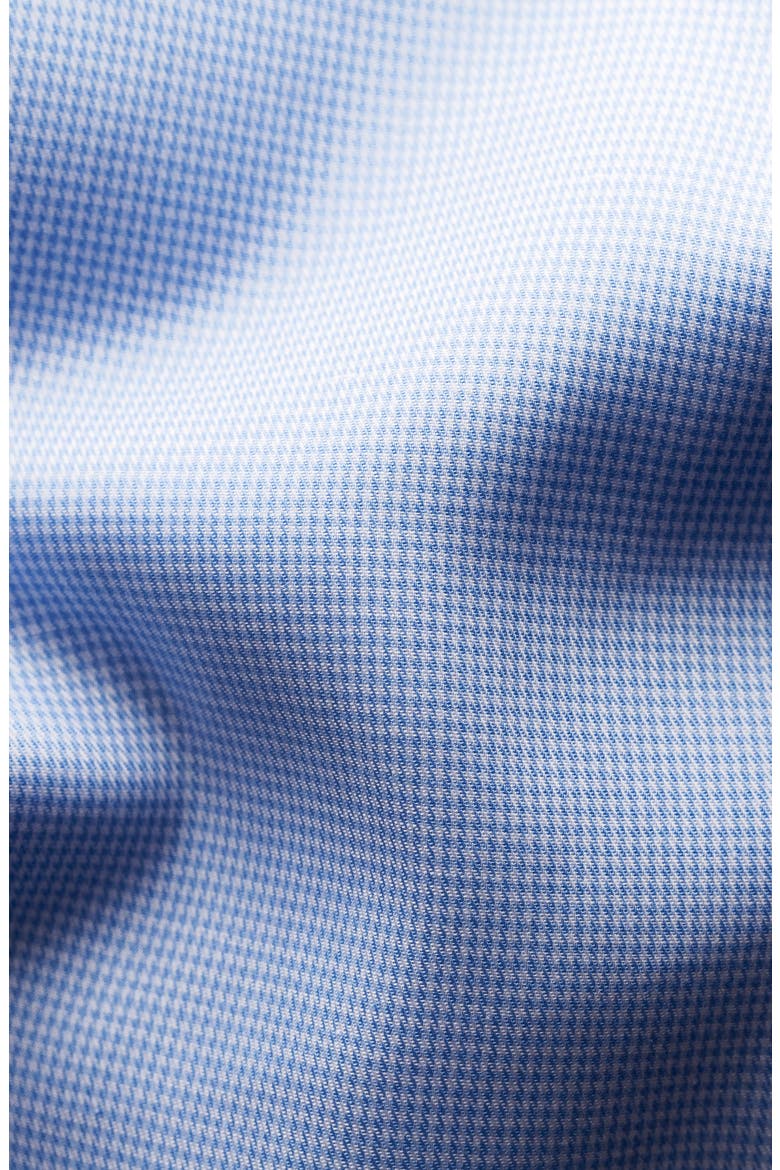 Slim Fit Houndstooth Dress Shirt, Alternate, color, BLUE