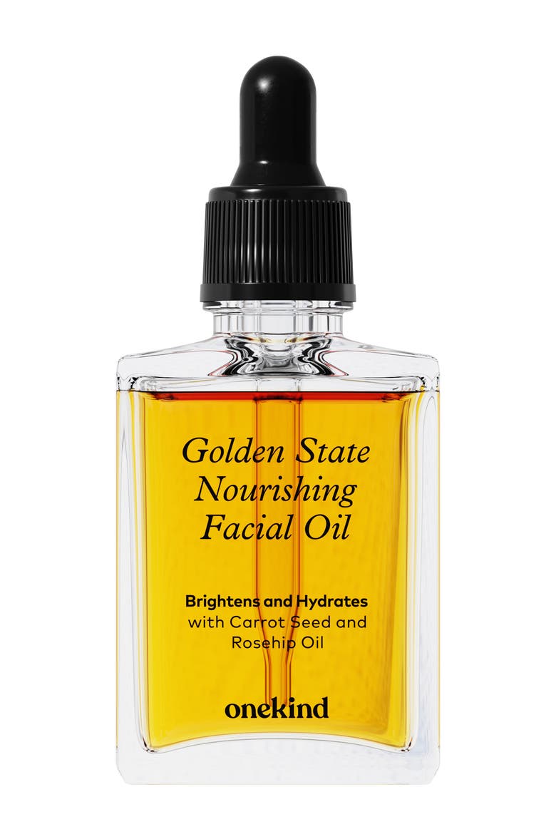 Golden State Glow & Hydrate Facial Oil with Rosehip + Carrot Seed, Main, color, None