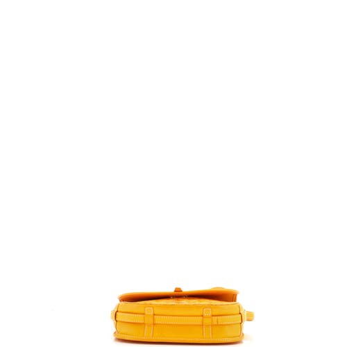 Pre-owned Goyard Goyard Belvedere Ii Messenger Bag Coated Canvas Pm In Yellow
