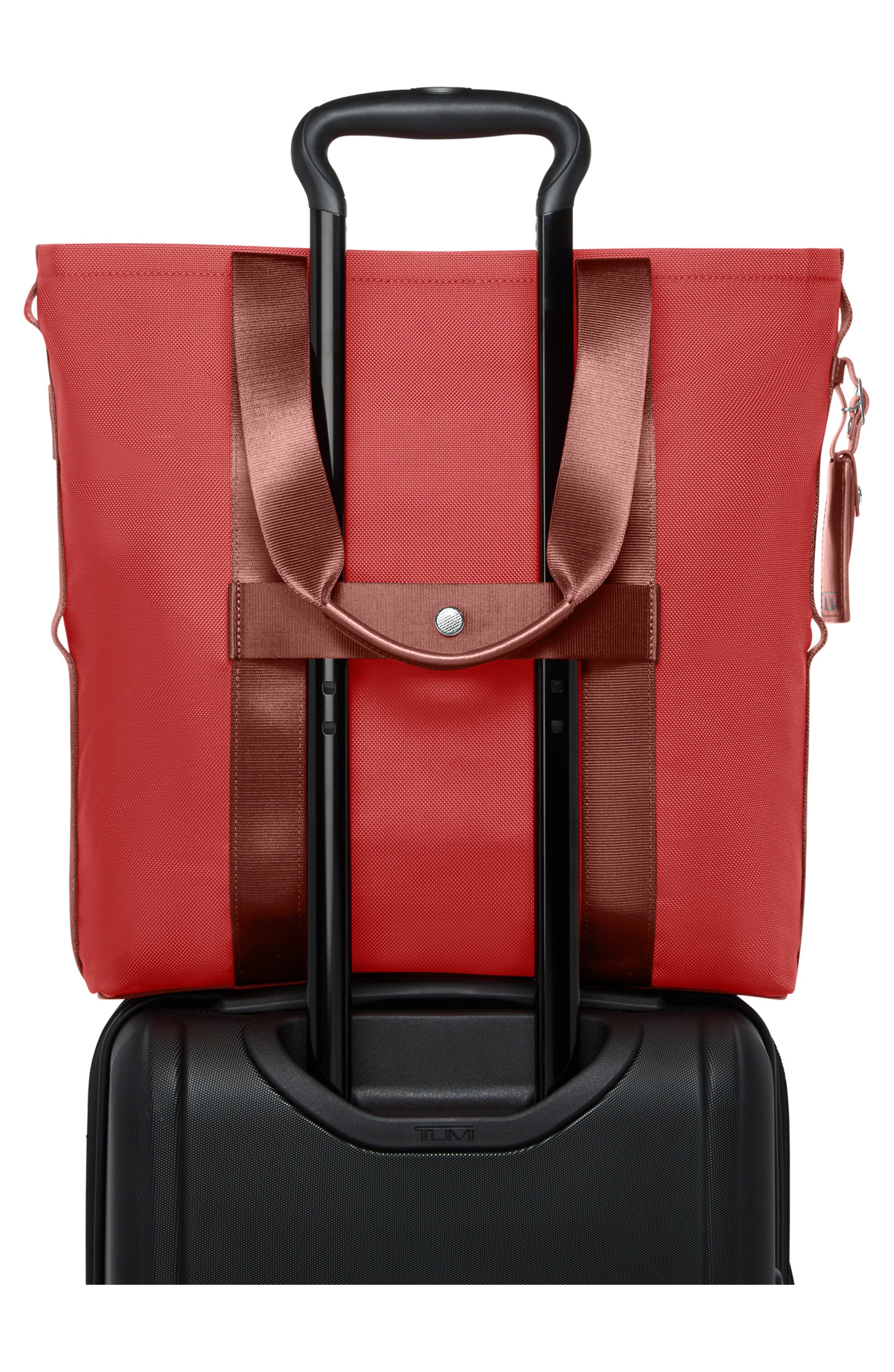 TUMI Alpha Bravo Essential North/South Tote, Alternate, color, Tumi Red