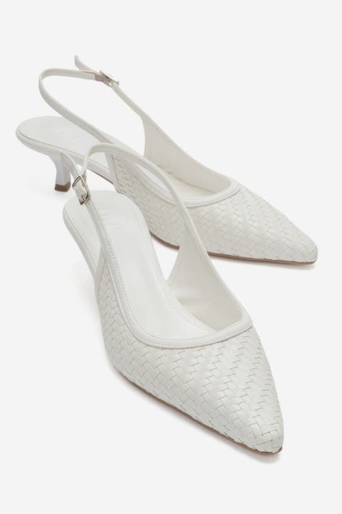 Fendrix Kitten Heel Slingback Pump