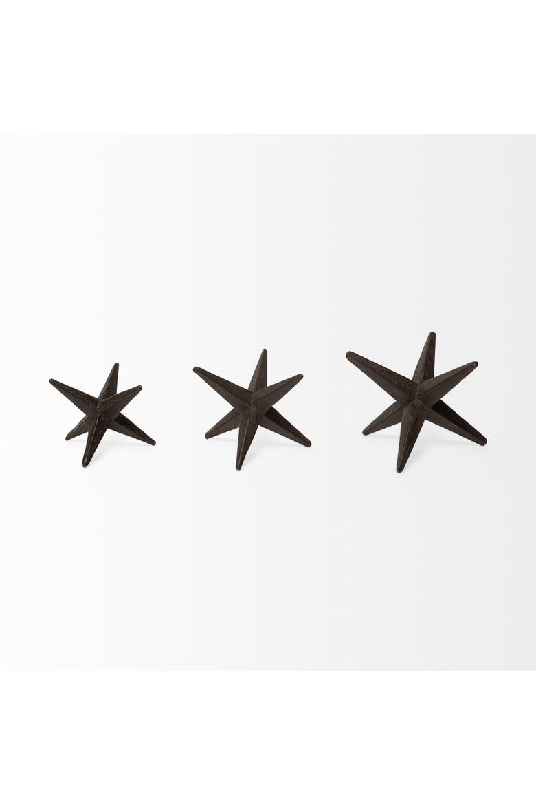 Rhea Set of 3 Cast Iron Small, Medium & Large Jacks, Main, color, Brown