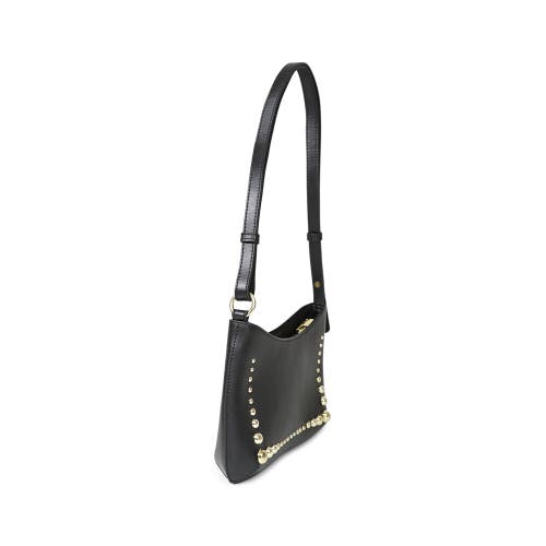 Belle & Bloom Girls Like Us Studded Leather Shoulder Bag In Black