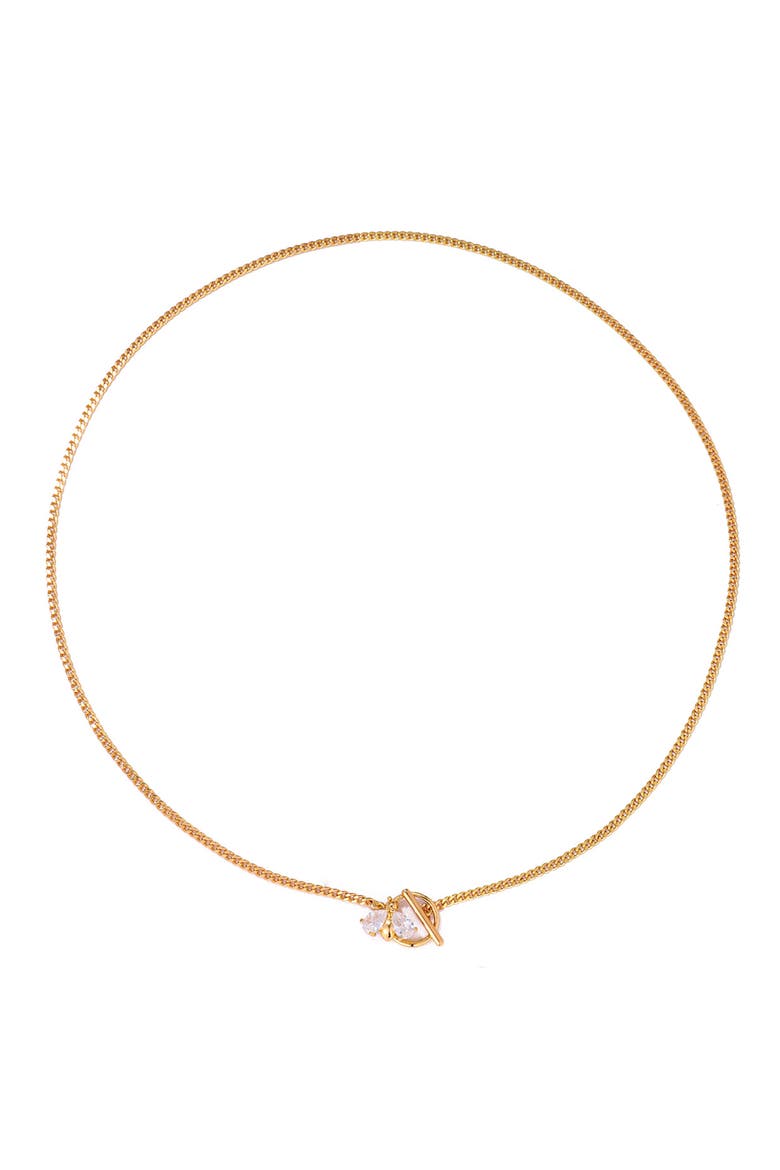 Honey Lock Necklace, Alternate, color, GOLD