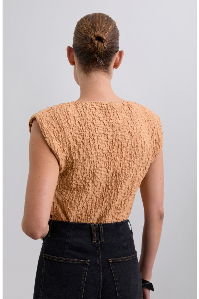 Wrinklepadded Tee, Alternate, color, Peach