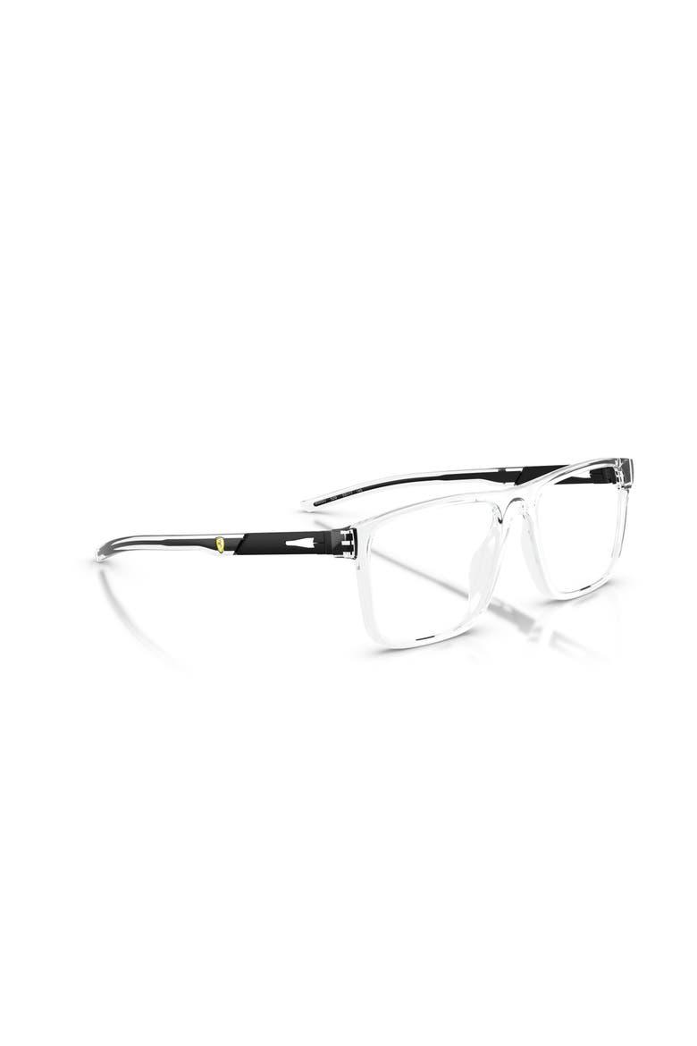 55mm Rectangle optical glasses, Alternate, color, Transparent