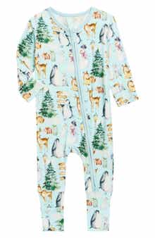 Winter Woodland Print Convertible Coverall
