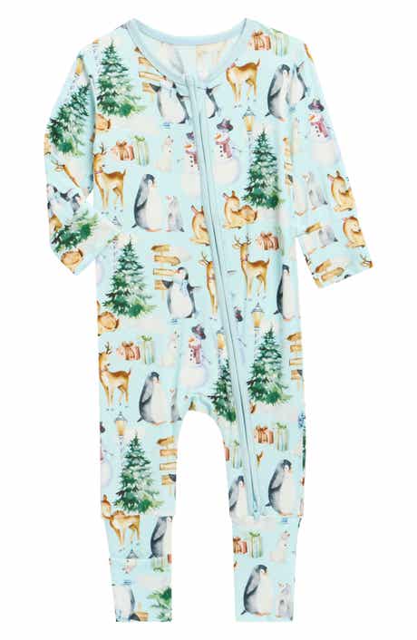 Winter Woodland Print Convertible Coverall