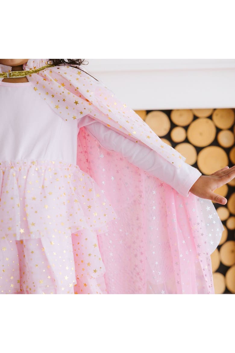 Star Tiered Cape, Alternate, color, Pink