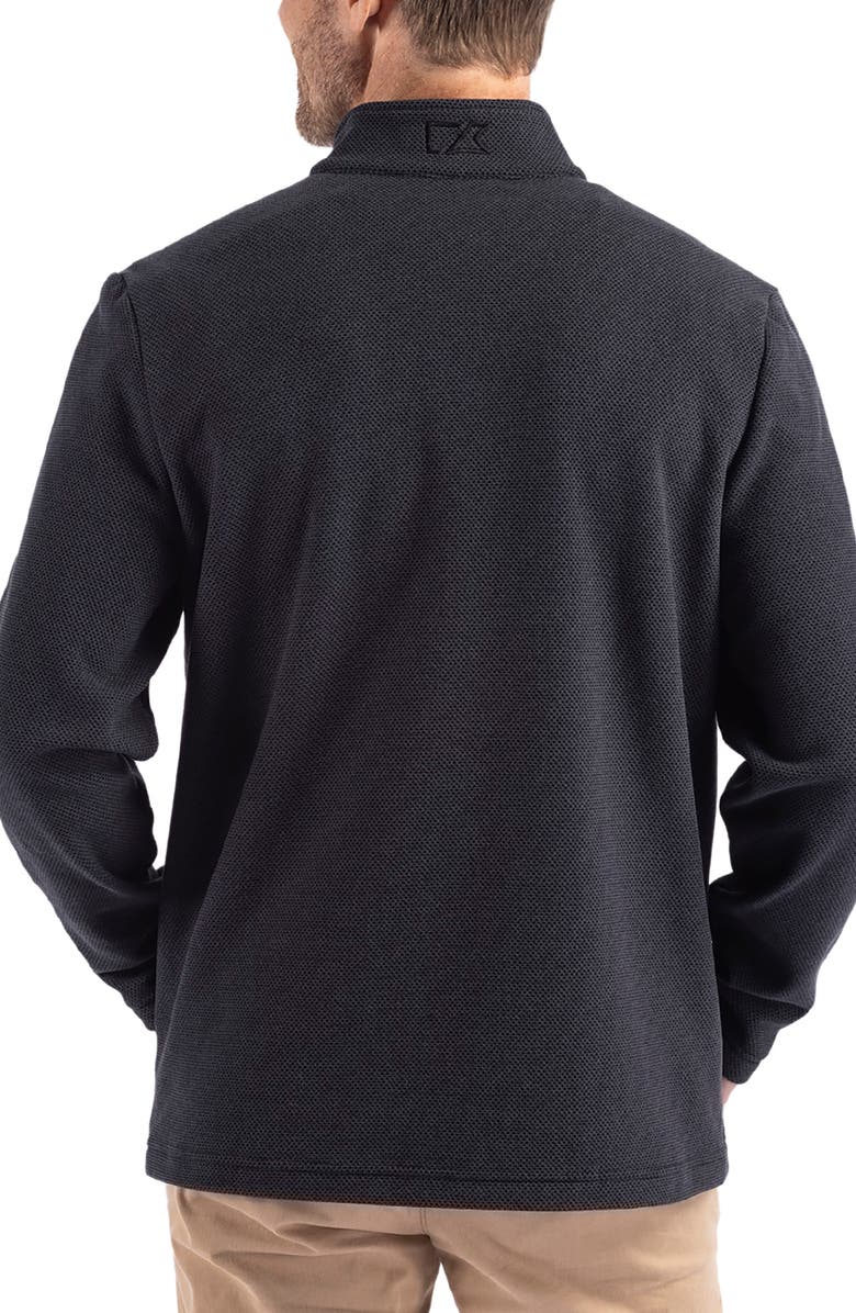 Cutter & Buck Hunts Point Fleece Snap Pullover, Alternate, color, Black