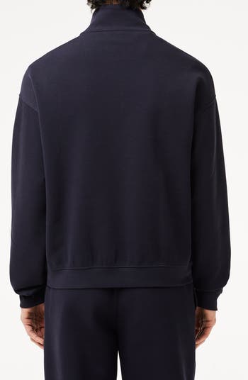 Lacoste Loose Fit Quarter Zip Pullover | Nordstrom