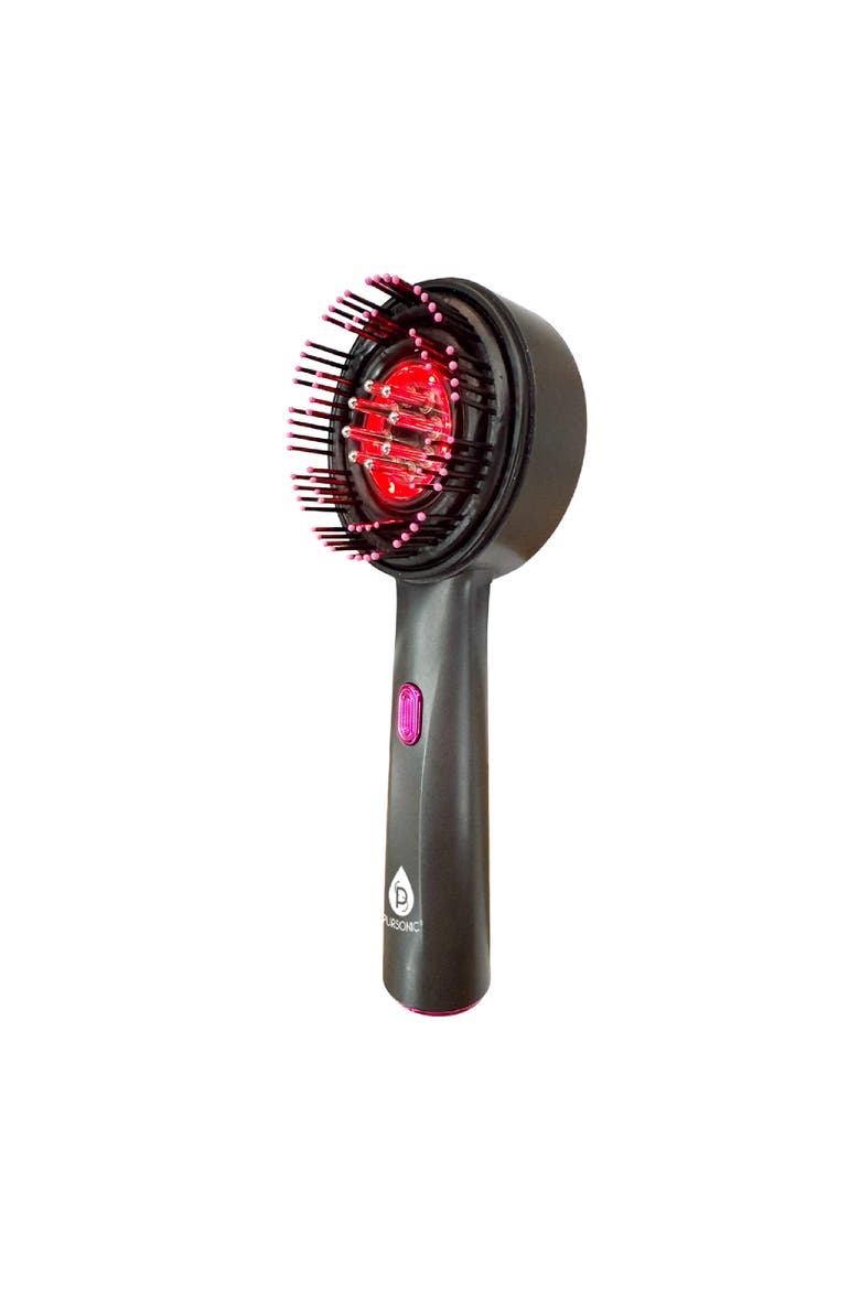 3-in-1 Red Light Scalp & Hair Growth Brush, Alternate, color, Black