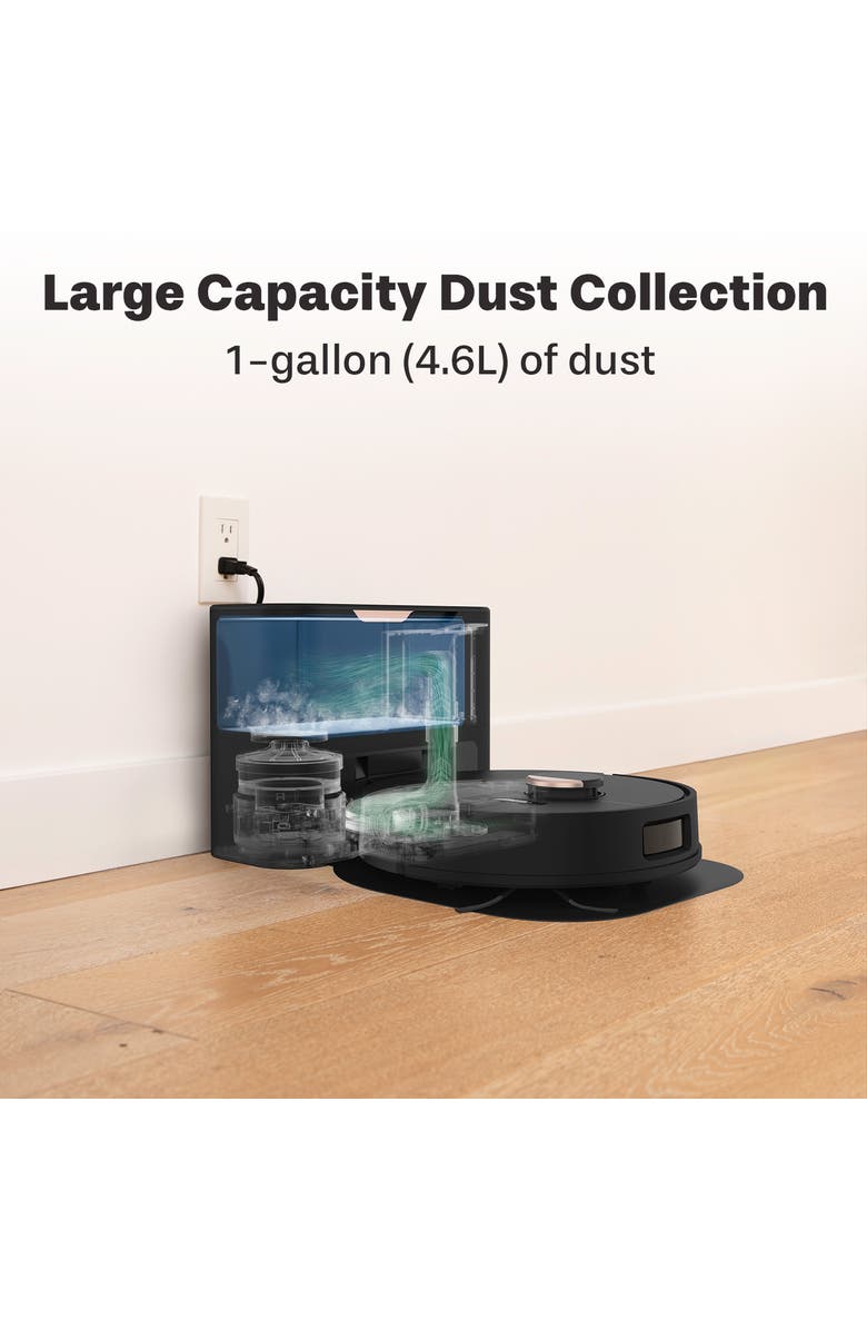 BOBSWEEP Dustin Plus Auto-Empty Robot Vacuum & Mop, Alternate, color, True Black