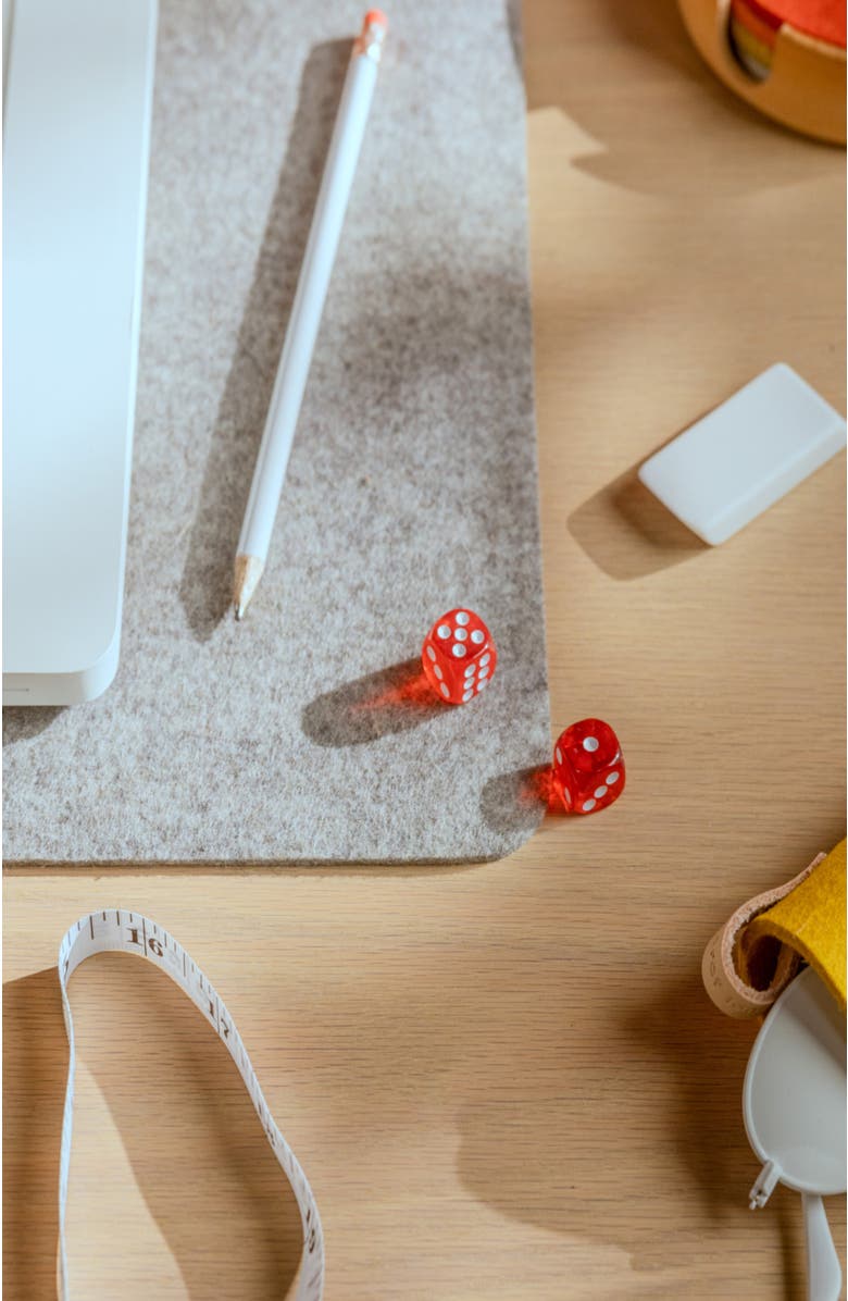 Graf Lantz Mosen Merino Wool Medium Desk Pad, Alternate, color, Granite