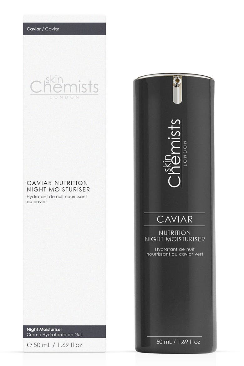 Caviar Nutrition Night Moisturiser 50ml for Anti-Aging, Brightening, Alternate, color, White