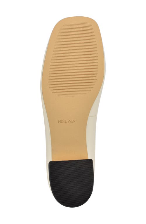 Nine West Works Square Toe Pump In Chic Cream