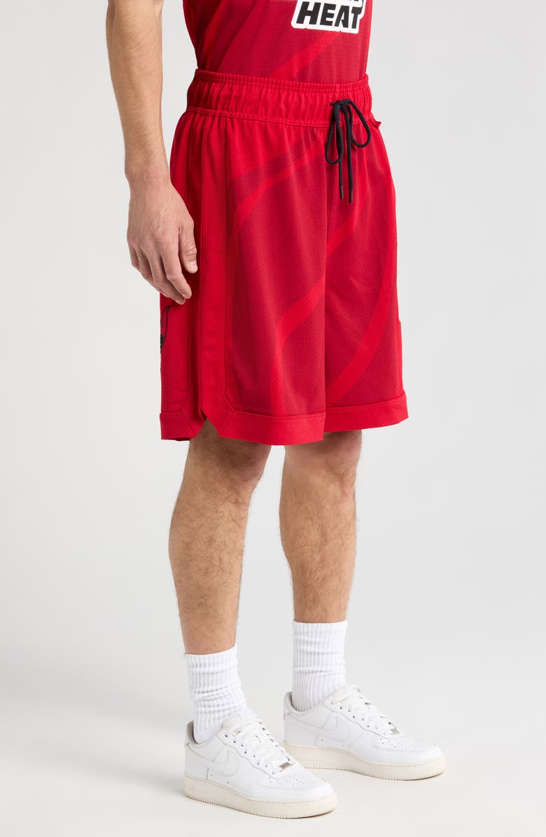 PURPLE BRAND x NBA Miami Heat Mesh Basketball Shorts, Alternate, color, 