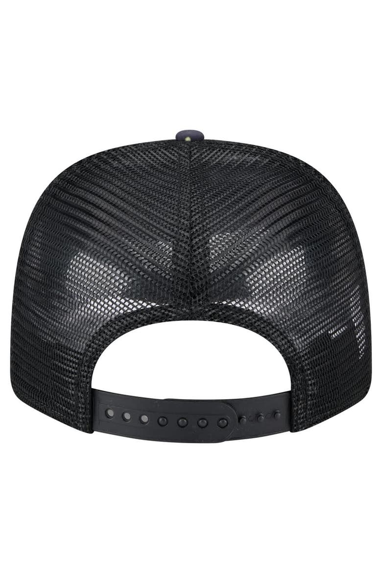 Men's New Era  Navy/Black Las Vegas Raiders Adventure Drinks Pattern 9SEVENTY Stretch-Snap Hat, Alternate, color, Navy