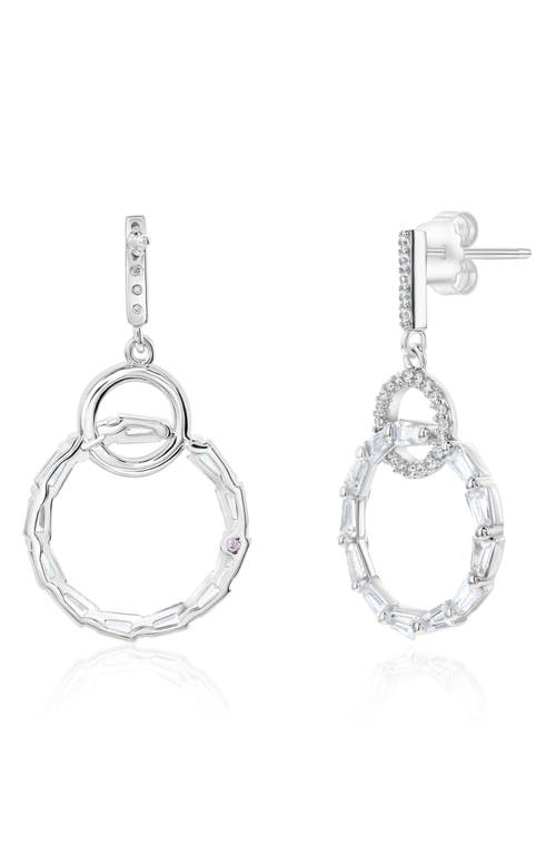 Suzy Levian Cubic Zirconia Drop Earrings