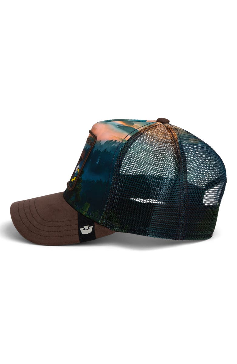 Goorin Bros. Eagle in the Element Patch Trucker Hat, Alternate, color, Ground