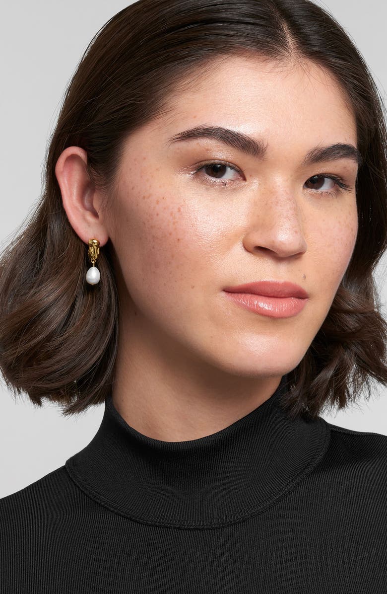 Adornia 9-10mm Freshwater Pearl Drop Earrings, Alternate, color, 