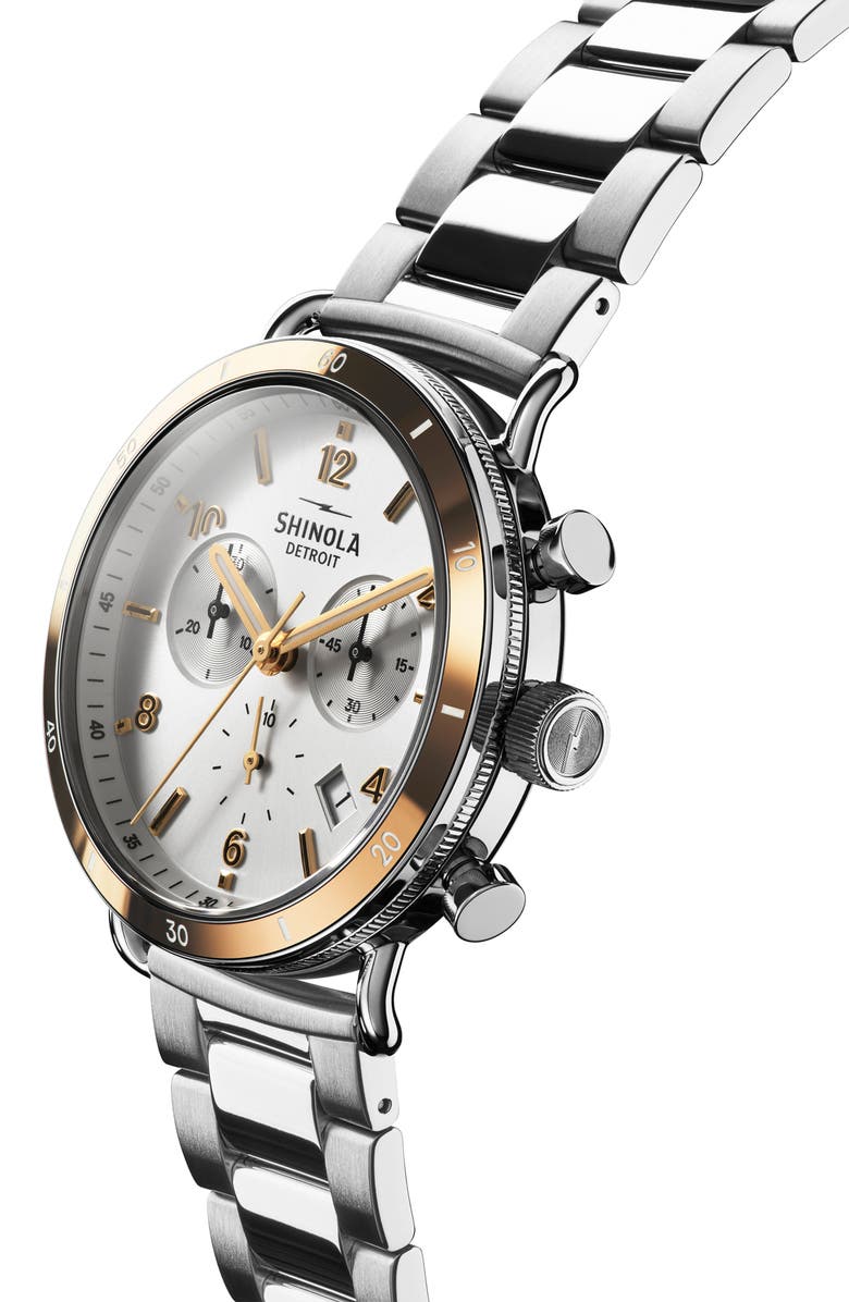 Shinola 40mm Canfield Sport Chronograph Bracelet Watch, 40mm, Alternate, color,