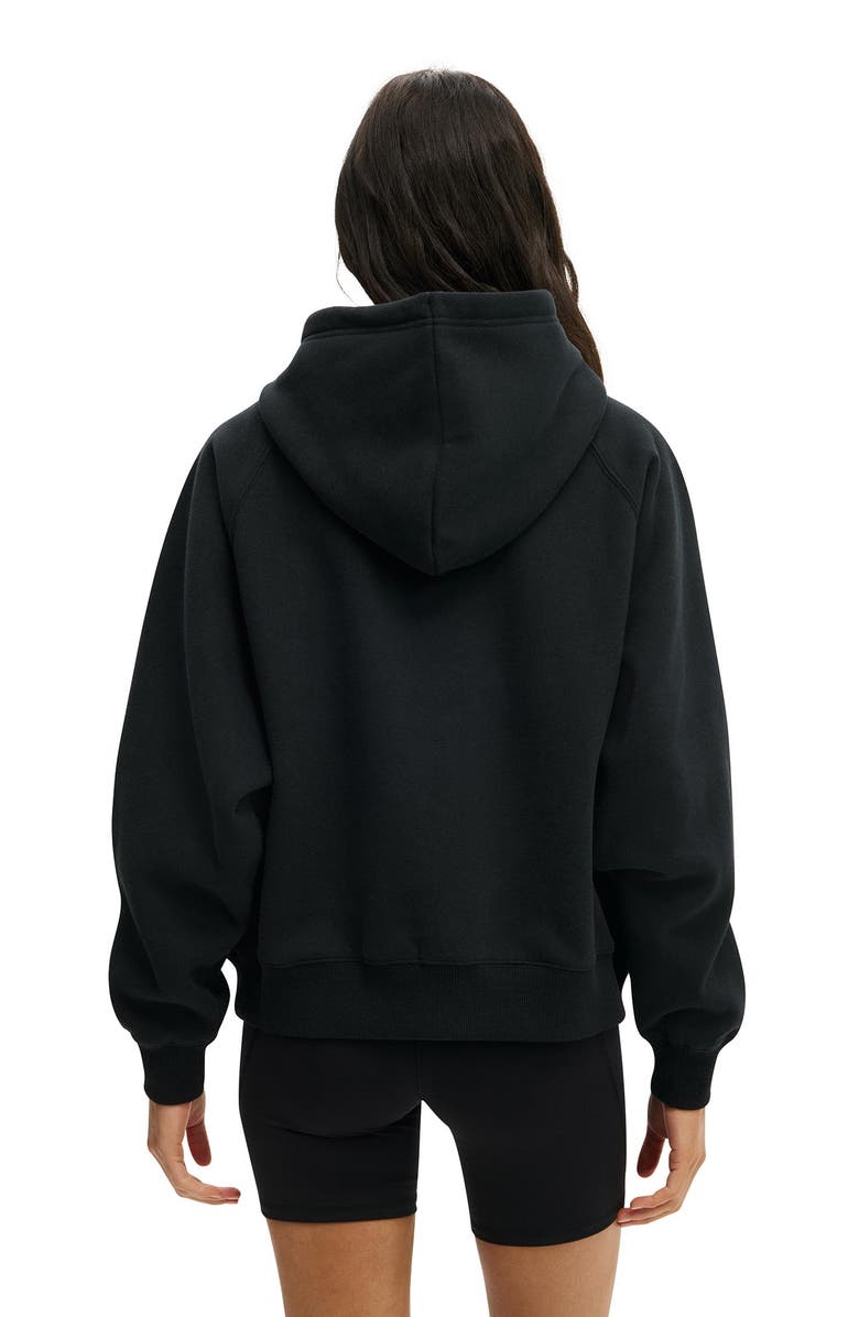 COTTON ON BODY Women's Active Plush Premium Raglan Hoodie, Alternate, color, Black