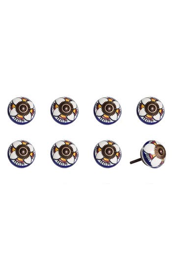 Kinetic 8-pack Knobs In Yellow Blue